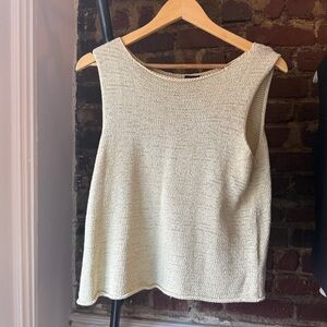 Eileen Fisher Light Green Knit Tank Top
